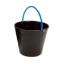 Imagem de BALDE 12L MULTIUSO DE PLASTICO C/ ALCA METALICA PRETO