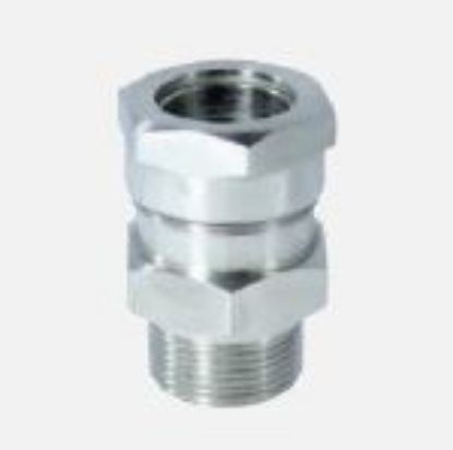 Imagem de PRENSA CABO EM ACO INOX 316L ROSCA 1/2" NPT FAIXA DE APERTO EXTERNA 3 - 14MM
