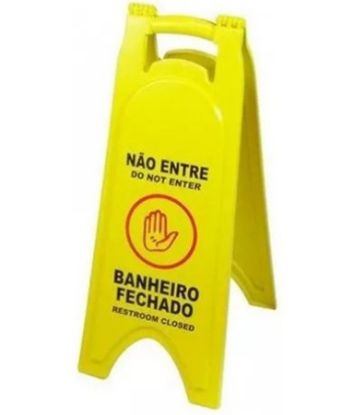 Imagem de PLACA SINALIZADORA BANHEIRO FECHADO