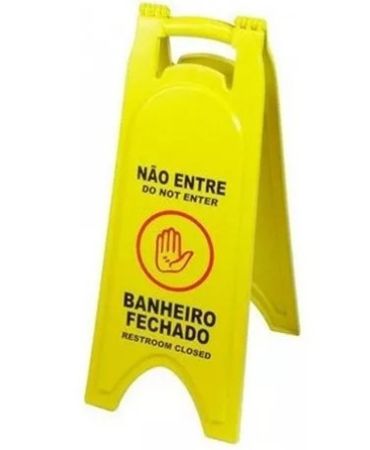 Imagem de PLACA SINALIZADORA BANHEIRO FECHADO