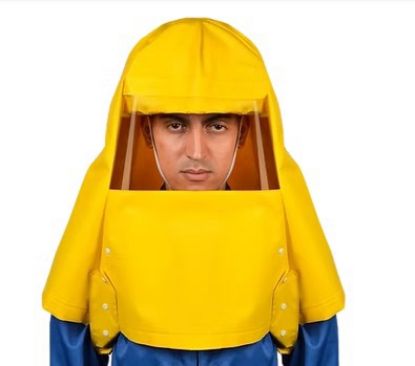 Imagem de CAPUZ DE PROTECAO ESPARTA (AMARELO) C/ CAPACETE