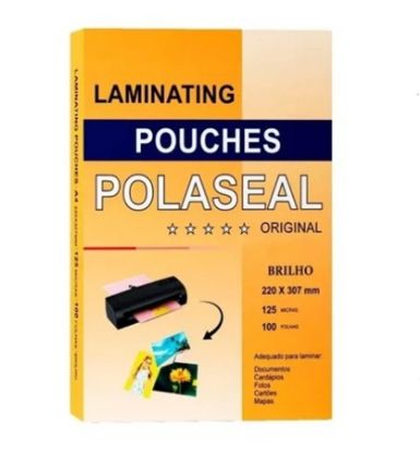 Imagem de PLASTICO PARA  PLASTIFICACAO 220X307X0,5 C/ 100 PARA PAPEL A4