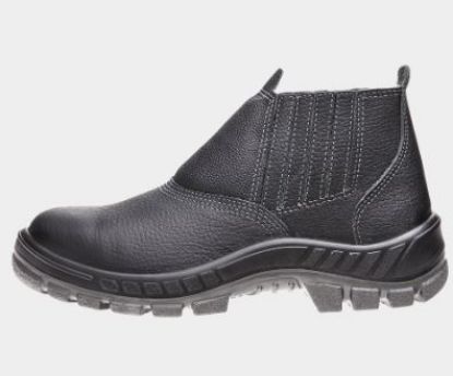 Imagem de BOTA EM COURO HIDROFUGADO BABY C/ ELASTICO N°40 BICO PP SOLADO EM PU PRETO