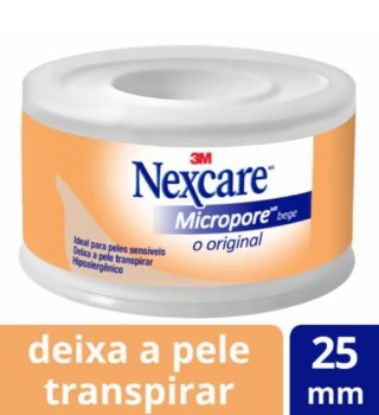 Imagem de FITA ADESIVA MICROPOROSA 25CM X 4,5M BEGE