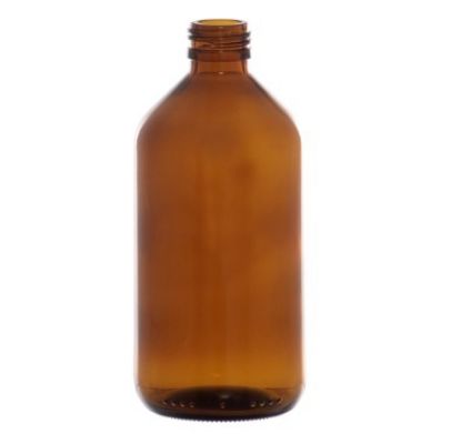 Imagem de FRASCO DE VIDRO 60ML CILINDRICO AMBAR ROSCA 24MM