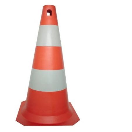 Imagem de CONE RÍGIDO PLT LARANJA/BRANCO 75 CM PPS 04