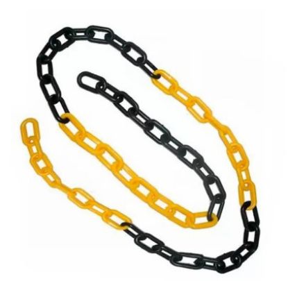 Imagem de CORRENTE PLÁSTICA AMARELO E PRETO G - 50M/EMB PPS 02