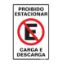Imagem de PLACA DE SINALIZACAO CARGA E DESCARGA HORIZONTAL 30X20CM