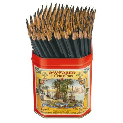 Imagem de LÁPIS PRETO N.2 LATA MIX, GRIP, PRETO, FABER-CASTELL - LT 184 UN