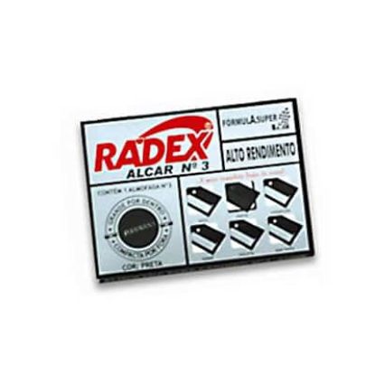 Imagem de ALMOFADA CARIMBO N.3 6,9X11CM ASUPER RADEX PRETA RADEX CX 1 UN