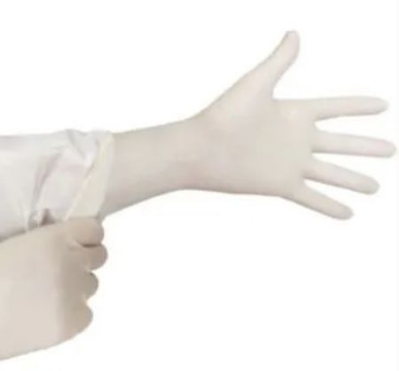 Imagem de LUVA DE LATEX DESCARTAVEL TAM 8 CIRURGICA C/ TALCO