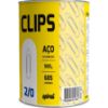 Imagem de CLIPS NUMERO 2/0 GALVANIZADO, LATA COM 500G, SPIRAL - PT 1 UN