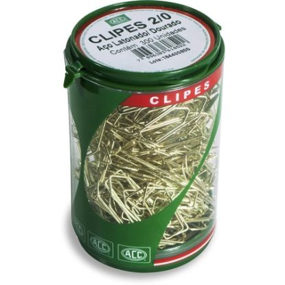 Imagem de CLIPS NR.2/0 LATONADO (PT C/300UN) DOURADO ACC PO 1 UN