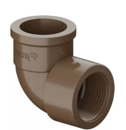 Imagem de JOELHO DE 90GR  25MM BOLSA X 3/4" ROSCA NPT NBR