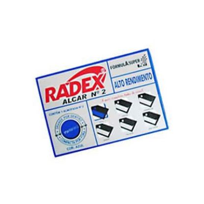 Imagem de ALMOFADA CARIMBO N.2 5,2X9,4CM ASUPER RADEX AZUL RADEX CX 1 UN