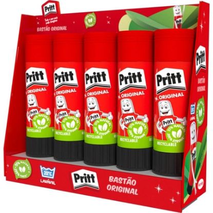 Imagem de COLA EM BASTÃO 40G PRITT 1905654 HENKEL CX 5 UN