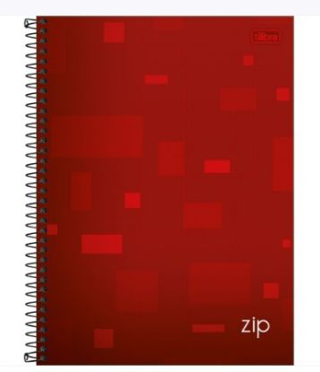 Imagem de CADERNO ESPIRAL UNIVERSITARIO CAPA DURA 80 FLS 200MM X 275MM VERMELHO RETANGULOS 1 MATERIA