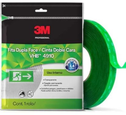 Imagem de FITA DUPLA FACE DE ESPUMA ACRILICA 1.1 MM  VHB 25MM X 20M