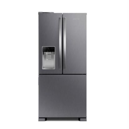 Imagem de GELADEIRA FROST FREE FRENCH DOOR AGUA E GELO NA PORTA 515 LITROS COR INOX 110V