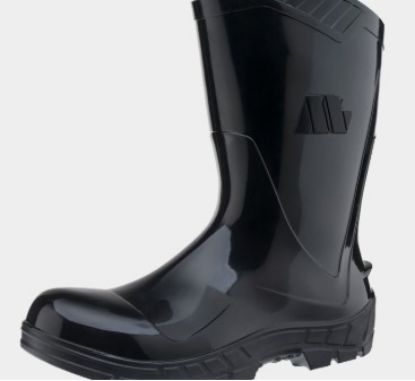 Imagem de BOTA DE PVC CANO MEDIO N 41 FORRADA COR PRETA NORMA ABNT NBR ISO 20345/ASTM F1117 TIPO II ELETRECISTA