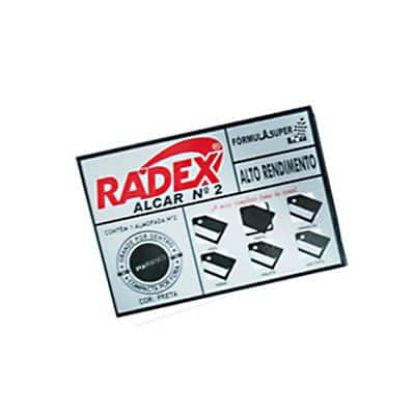 Imagem de ALMOFADA CARIMBO N.2 5,2X9,4CM ASUPER RADEX PRETA RADEX CX 1 UN