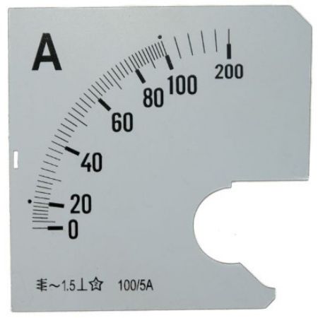 Imagem de AMPERIMETRO ANALOGICO ESCALA 0-100