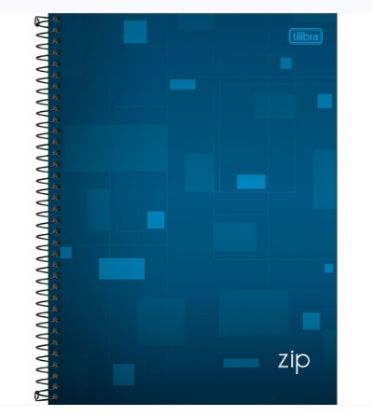 Imagem de CADERNO ESPIRAL UNIVERSITARIO CAPA DURA 80 FLS 200MM X 275MM AZUL RETANGULOS 1 MATERIA