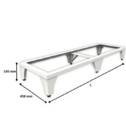 Imagem de PE ELEVADO EM ACO INOX PARA ARMARIO