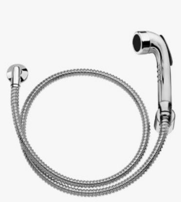 Imagem de DUCHA HIGIENICA LUXO C/ GATILHO DE PAREDE BASE 1/2" CROMADA