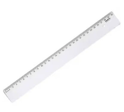 Imagem de REGUA EM POLIESTIRENO NEW LINE 30CM CRISTAL