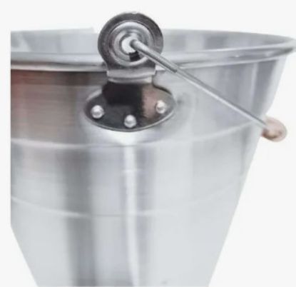 Imagem de BALDE DE ALUMINIO 18L C/ ALCA DE MADEIRA
