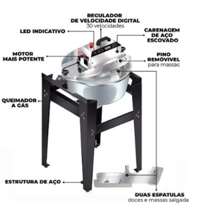 Imagem de MISTURADOR COM FOGAREIRO 21L 50/60H BIVOLT