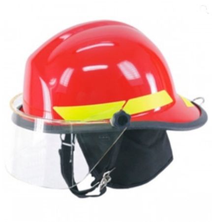 Imagem de CAPACETE P/ BOMBEIRO VERMELHO C/ VISOR 6" BULLARD