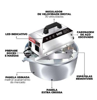 Imagem de MISTURADOR ELETRICO  4L 50/60 HZ BIVOLT