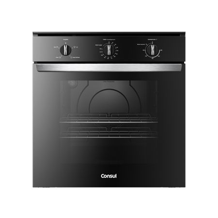 Imagem de FORNO DE EMBUTIR ELETRICO 84L PRETO COM TIMER AUTODESLIGAMENTO E GRILL 220V