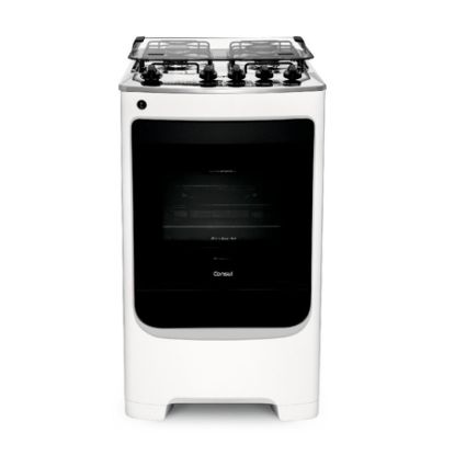 Imagem de FOGAO 4 BOCAS BRANCO COM ACENDIMENTO AUTOMATICO DESIGN FRENTE UNICA BIVOLT