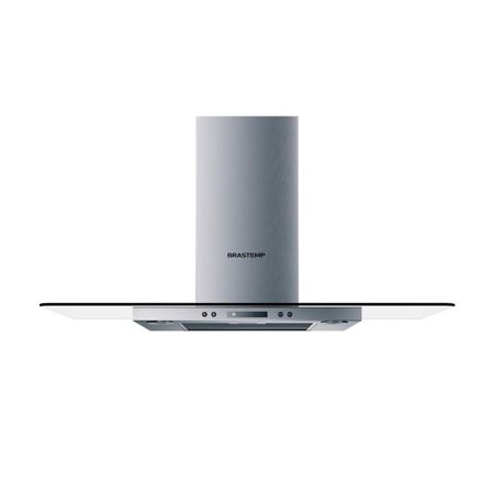 Imagem de COIFA VIDRO DE PAREDE 90 CM INOX 5 E 6 BOCAS TIMER AUTODESLIGAMENTO 220V