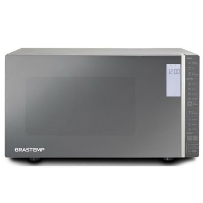 Imagem de MICRO-ONDAS 32 LITROS COR INOX ESPELHADO COM GRILL E PAINEL INTEGRADO 110V