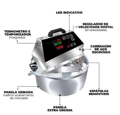 Imagem de MISTURADOR ELETRICO DIGITAL  4L 50/60 HZ BIVOLT