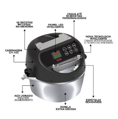 Imagem de MISTURADOR ELETRICO INTELIGENTE  4L 50/60HZ BIVOLT
