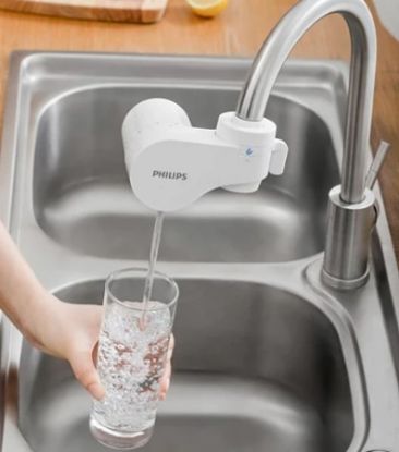 Imagem de PURIFICADOR DE AGUA TORNEIRA C/ MEBRANA DE FIBRA DE CARBONO 1000L BRANCO