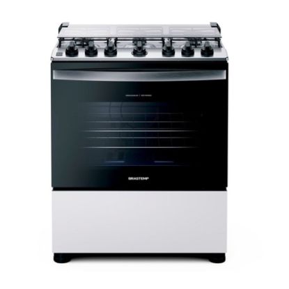 Imagem de FOGAO 6 BOCAS BRANCO COM BOTOES REMOVIVEIS E EXCLUSIVO ARO PROTETOR BIVOLT