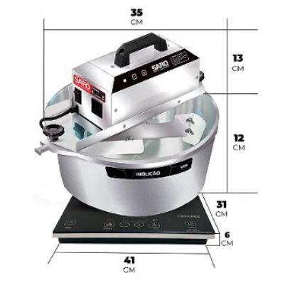 Imagem de MISTURADOR ELETRICO 10L COM FOGAO DE INDUCAO 110V
