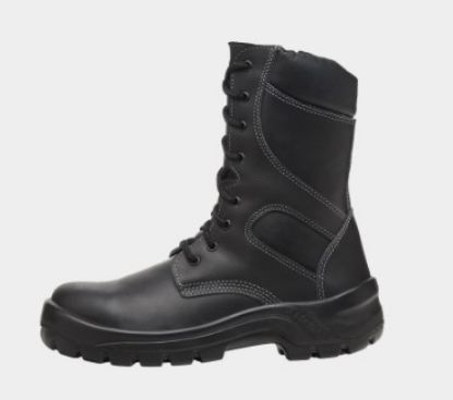 Imagem de BOTA DE VAQUETA CANO MEDIO HIDROFUGADO CADARCO E ZIPER LATERAL ANTIPERFURANTE COM BIQUEIRA DE COMPOSITE N 39 COR PRETA