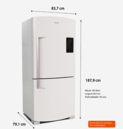 Imagem de GELADEIRA FROST FREE 588 LITROS BRANCA COM SMART BAR 220V