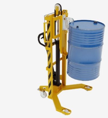 Imagem de CARRINHO MANUAL HIDRAULICO P/ TRANSPORTE DE TAMBOR 200L - 350KG C/ PATOLA V