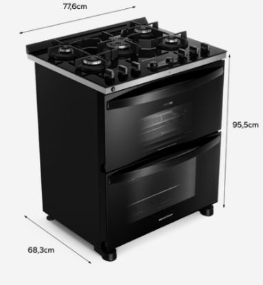 Imagem de FOGAO DUPLO FORNO COM TECNOLOGIA AIR FRYER PRO 110V