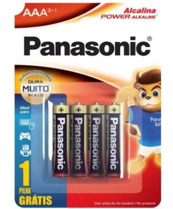 Imagem de PILHA POWER ALKALINE AAA 1.5V C/ 4 UN