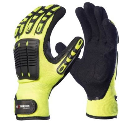 Imagem de LUVA DE SEGURANCA EM NYLON E ELASTANO COM TPU EXTREME FLEX TAM XG AMARELA/PRETA