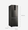 Imagem de GELADEIRA ECLIPSE COLLECTION FROST FREE INVERSE A+++ 479 LITROS COR BLACK INOX COM SUPER CAPACIDADE E SMART FLOW 220V